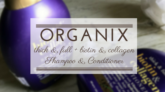 Organix Ogx Thick & full + biotin & collagen shampoo and conditioner | Ms Meehnia